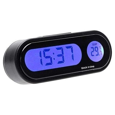 Thermomètre D'Horloge de Voiture, Horloges de Voiture avec Température pour Horloge de Voiture de Tableau de Bord (1/5)