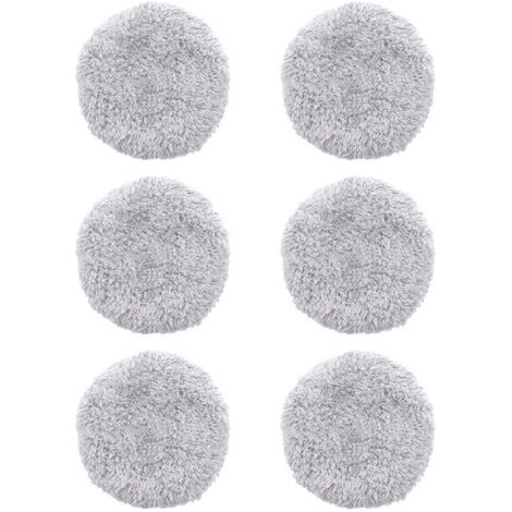 6 pieces de remplacement de chiffon de vadrouille lavable pour HOBOT 168/188 Robot de nettoyage de vitres tampons de vadrouille en microfibre accessoires reutilisables,modele:Gris 6 P (1/5)