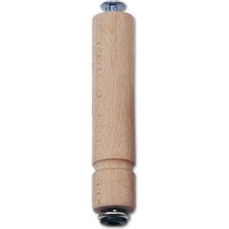 Piede in legno di faggio grezzo per mobili ø 40 x h 200 mm - cod 50075