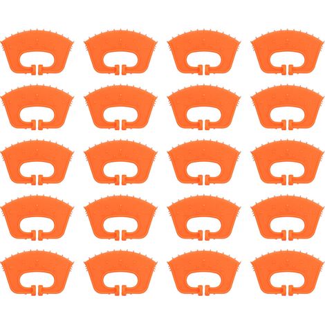 Haofy Clamp/Holder de Nez de Boue de Veau 20pcs Prépose de Nez de Vache en Plastique épaissi pour Outil de Sevrage des Bovins avec Conception Plate pour Contrôler l'apport de Lait (1/5)