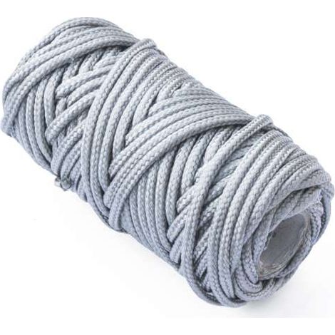 Treccia per veneziana in polipropilene Ø 3 mm. grigio 20 mt.