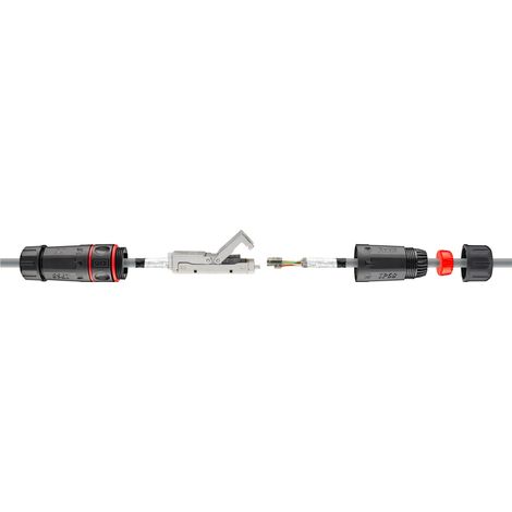 Goobay 44417 conector IDC Negro, Rojo (1/5)