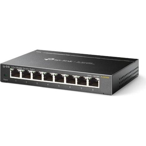 TP-Link TL-SG108S Non gestito Gigabit Ethernet (10/100/1000) Nero