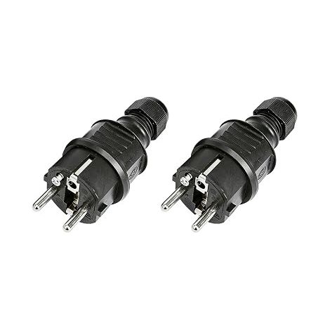 Prises Ensemble de Mâles 220V IP54, Fiche Male Prise Electrique, Fiches en Caoutchouc et Plastique, pour Utilisation Extérieure, pour Chantiers (1/5)