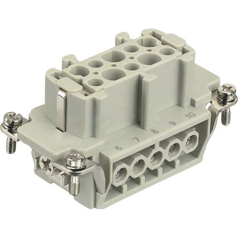 HARTING 09330102701 Buchseneinsatz Han® E 10 + PE Schrauben 1 St.