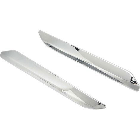 Lot de 2 baguettes de protection chromées argentées anti-rayures pour pare-chocs Citroën C5 X7 (2007-2015) - Côté gauche et droit (1/4)
