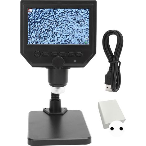 Digital Microscope 4.3in IPS Screen High Definition Clear Image Inspection Microscope EU Plug 100‑240V (1/5)