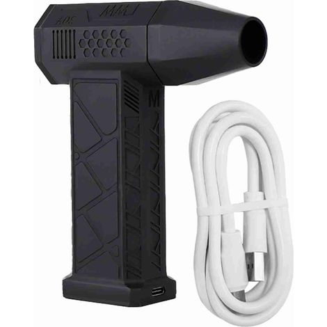 Bloeur sec à jeton sans balais sans balais de jet de jet 130 000 tr / min Turbofan 200W poussière de haute puissance comprimé à air comprimé outil de nettoyage de clavier avec interface de charge de t (1/5)