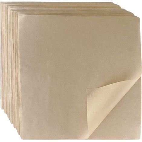 Feuilles de papier sulfurisé 10 po x 10 po, paquet de 100, feuilles de papier sandwich résistantes à la graisse (1/5)