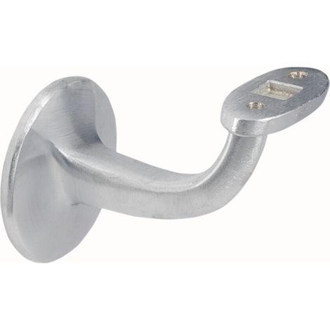 SUPPORTO CORRIMANO TONDO CROMO SATINATO MODELLO C/