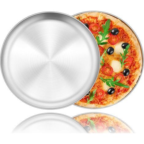 Plaque ronde en acier inoxydable 304 épais, plateau de cuisson 26 cm (1/5)