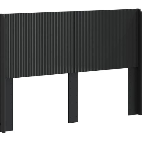 Cabecero Negro Madera de ingeniería vidaXL