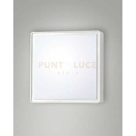 OBAN PLAFONIERA BIANCA 1 LUCE ATTACCO E27 L.24X24CM