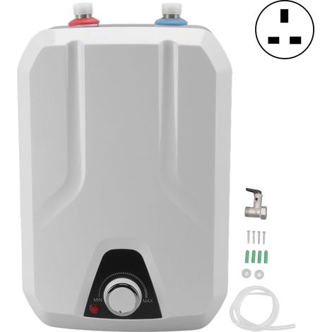 GARRYFIZH Chauffe-eau électrique instantané 6 L, 2 modes, grande capacité 1500 W, étanche IPX4, idéal pour la cuisine (1/5)