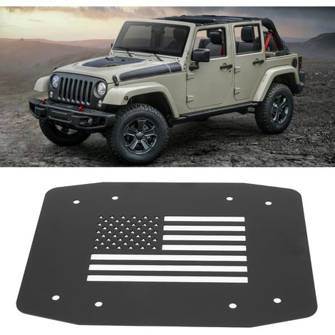 Heckklappenentlüftungsöffnung, Reserveradabdeckung in Flaggenform, passend für Jeep Wrangler JK 2- oder 4-Türer 18-19 (1/5)