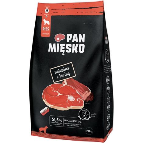CARNE DE RES CON CABRA M 20 kg (1/4)