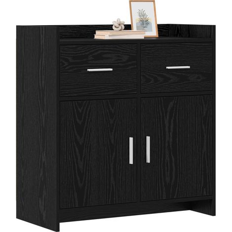 Sideboard/Anrichte/Buffet Schwarze Eiche 75 x 36 x 80 cm Holzwerkstoff LXWW527320 (1/5)