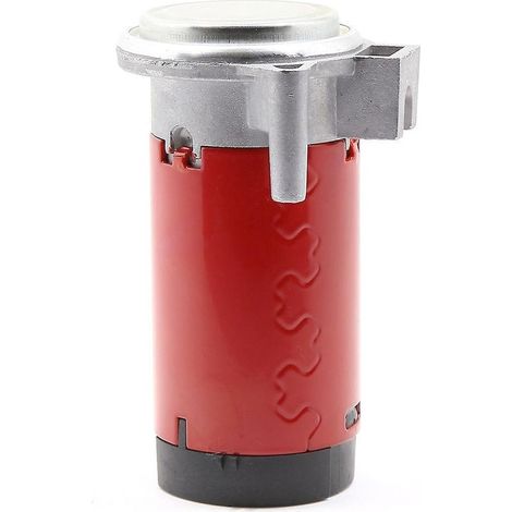 Kit Compresseur d'Air 24V Pompe à Air Avertisseur pour Camions Poids Lourds Trains Yachts - Rouge (1/5)