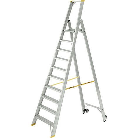 Scala doppia leggera con ruote - Altezza massima di lavoro : 4.11m - 9310 (1/4)