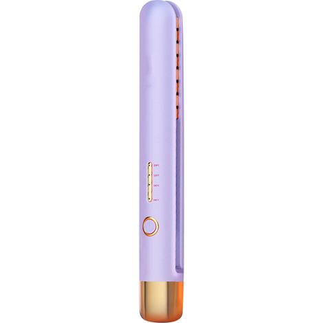 Plaque à friser cornée professionnelle, fer à boucler électrique 2 en 1 sec/humide, mini domestique, prise CN 220V, violet. (1/5)