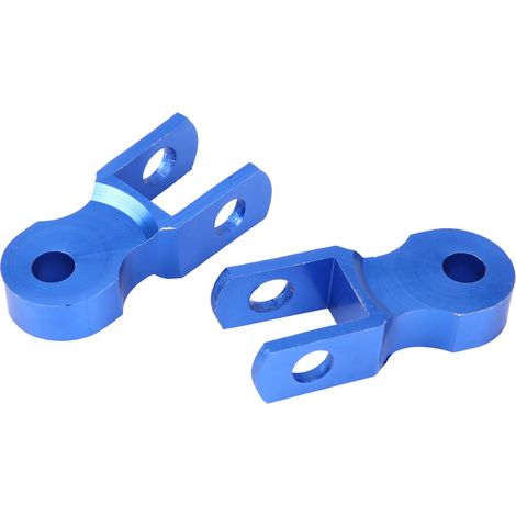 Support moto rehausseur amortisseur arrière 5cm, kit élévateur châssis avec vis, paire de 2 pièces (1/3)
