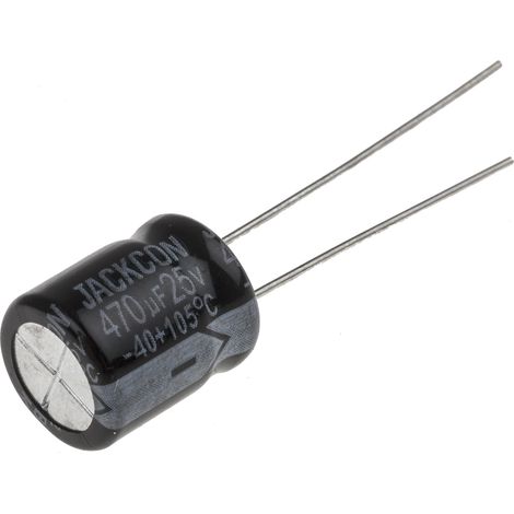 Condensateur RS PRO 470µF, 25V c.c.
