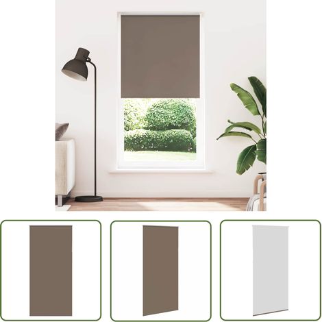 vidaXL Verdunkelungsrollo Kaffeebraun 100x230 cm Stoffbreite 95,7cm (1/5)