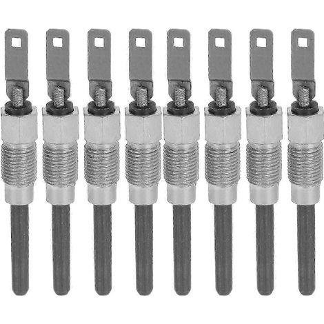 Huit bougies de préchauffage diesel à structure solide 0250202126, compatibles avec les moteurs 6,5 L et 6,2 L. (Version 0512, année-modèle 1982-2005)