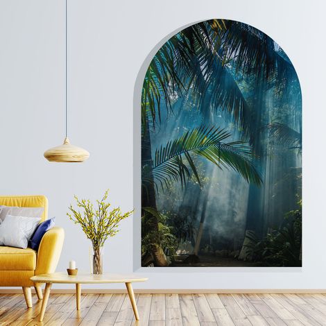 Papier peint intissé pré-encollé fresques géantes - ARCHE JUNGLE MYSTÉRIEUSE - 90x60cm (1/4)