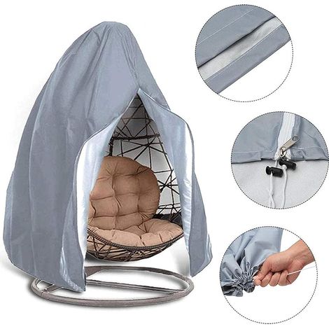 Housse pour chaussure à suspension Oxford 210D imperméable aux UV avec fermeture éclair 230x220 cm vert, couverture durable pour chaussure avec équilibre et mouvements extérieurs (1/3)
