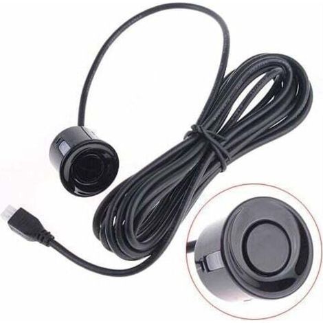 Radars de recul pour Voiture, 4 capteurs universels capteur de recul Voiture avec Affichage Couleur LED, kit Alarme Audio de recul (Noir) (1/3)