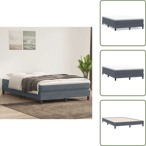 Sommier à lattes de lit sans matelas gris foncé 160x220cm - Sommier À Lattes De Lit - Sommiers À Lattes De Lit - Lit - Meuble De Chambre À Coucher (1/5)