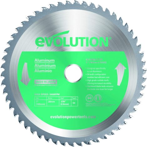 Evolution Evoblade AL - Lama per sega circolare in alluminio, 180 mm (1/4)