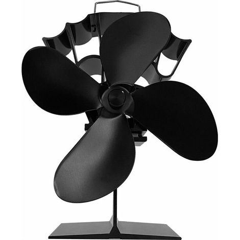 4-blade heat-powered stove fan. Eco-friendly wood-burning fan for efficient heat distribution. (1/5)