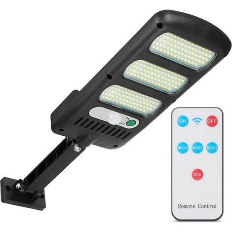 TRADE SHOP - Lampione Stradale Pannello Solare 213 Led Con Sensore Di Movimento E Telecomando - (1/5)