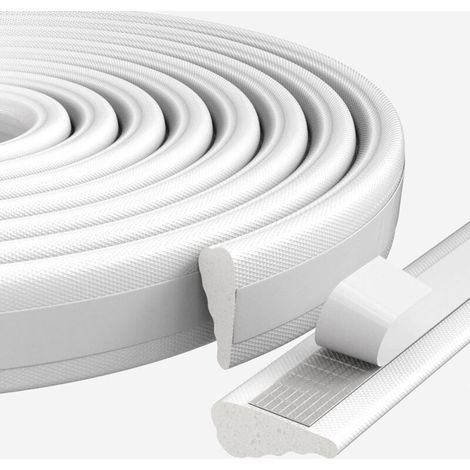 Joints d'étanchéité pour portes et fenêtres, isolation phonique, bandes de mousse autocollantes, blanc, 5 mètres