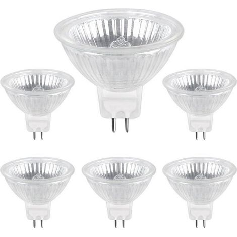 Ampoule Halogene GU5.3 50W 12V, 800lm Blanc Chaud 2700K Dimmable, Ampoule Spot Halogène MR16, pack de 6 (1/5)