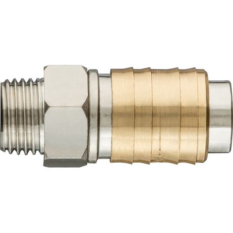 Schnellkupplung für Kompressor mit 3/8"-Außengewinde (1/5)