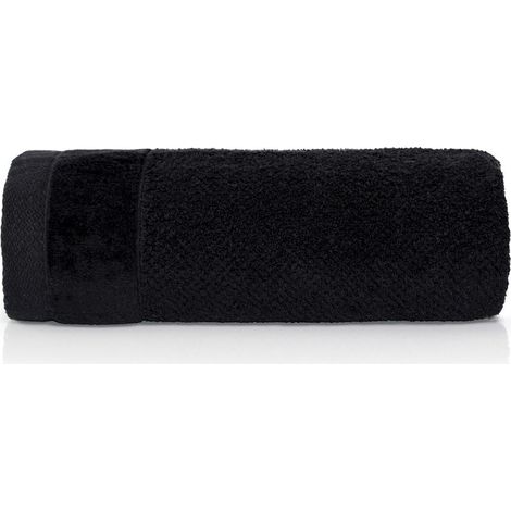 Vito Handtuch 50x90 Schwarz 550g 100% Baumwolle