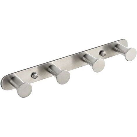 Wandhandtuchhaken, Garderobenhaken mit Haken, Wandhandtuchhalter, Haken für Badezimmer- und Küchentüren, 4 Haken (1/4)