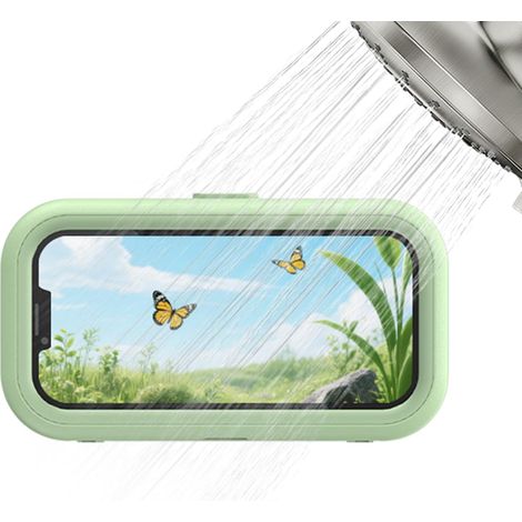 Support De Téléphone Pour Douche Protection Étanche Murale Support pour Écran Tactile en Salle de Bain Pour Douche Cuisine Sport Plage Piscine Hommes Femmes (1/5)