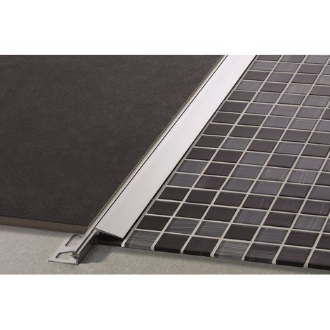 Schluter – Profilé de transition RENO-V en aluminium anodisé – Longueur 1 mètre – Largeur 10 mm – Pour transitions entre revêtements de sol
