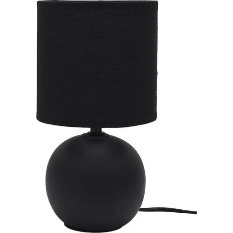 Lampe à poser céramique noir (H25cm) (1/3)