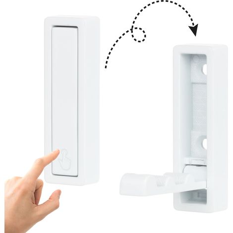 Appendiabiti pieghevole Riex XV44, bianco opaco (1/5)