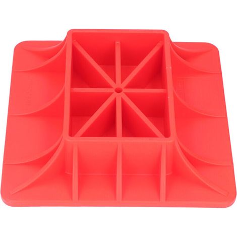 Jack de remontée de service robuste au large de la base de la route Rouge Nylon Anti-fracture Carte de support pour le sol mou d'herbe de boue de sable