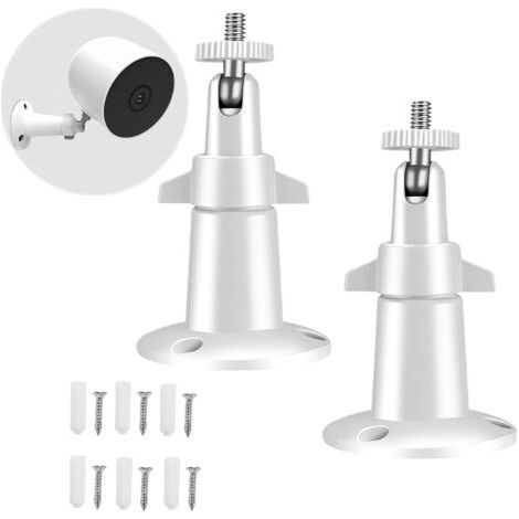2 Pack Outdoor Camera Mount, Camera Mount, Adjustable Metal Security Bracket, for Arlo Pro, Arlo Ultra, Arlo Go, Arlo Essential Spot and Ring Stick Up Security Cameras (1/5)