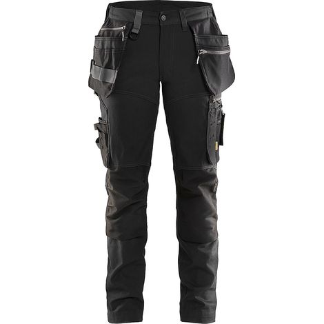 Pantalon de travail artisan stretch femme 7115 - Noir XS - FR(34) - SE(C32) - Standards