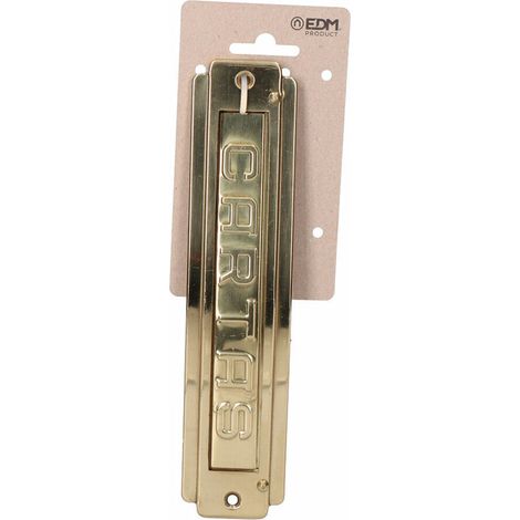 E3/85577 Placas Buzon Laton Pulido 22X5Cm