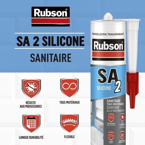 Mastic SA2 - Rubson - Professionnel - Transparent - 280 mL (1/5)