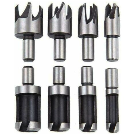 VURAHOME - 8 pièces forets à bois pour outil de coupe de bois ensemble de forets à bois 6mm/10mm/13mm/16mm- (1/5)